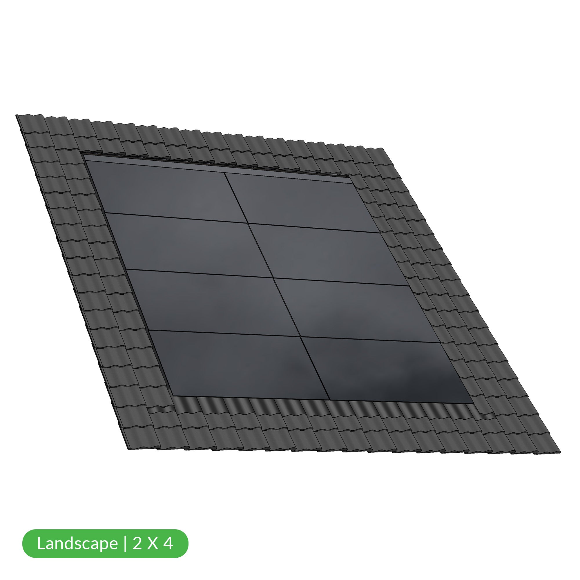 Navitect 370Wp Full Black - Landscape 2x4 pakket