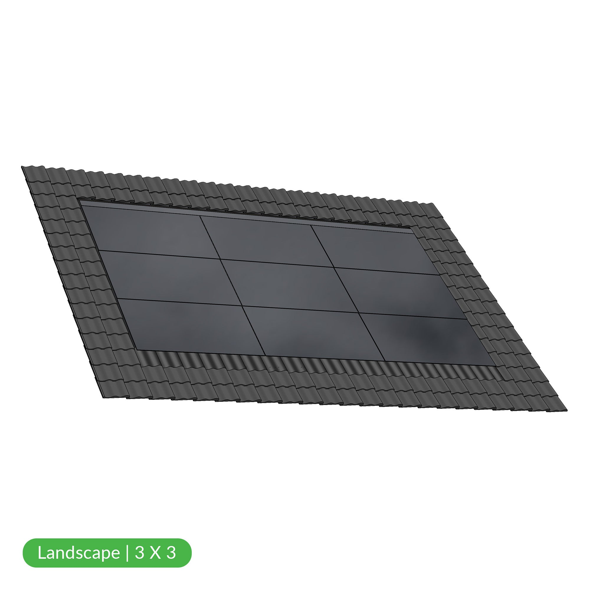 Navitect 370Wp Full Black - Landscape 3x3 pakket