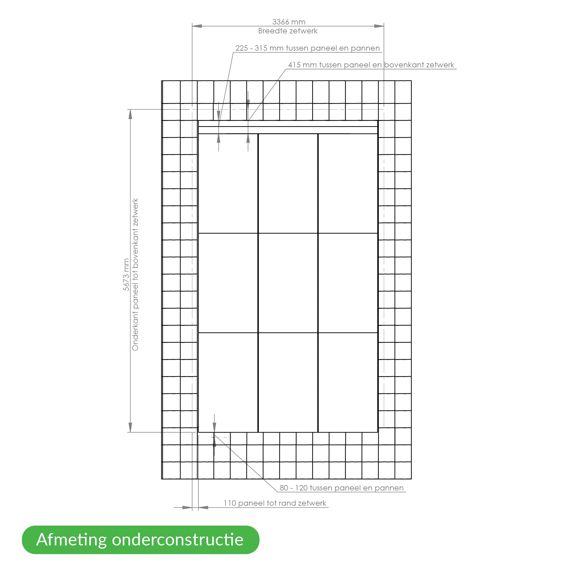 Navitect 370Wp Full Black - Portrait 3x3 pakket